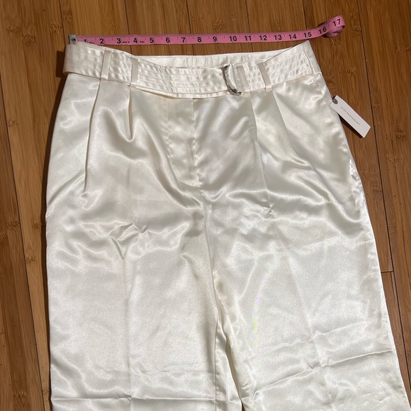 NWT Anthropologie Maeve Satin Belted Parachute Jogger Pants Size 8 - Picture 12 of 16